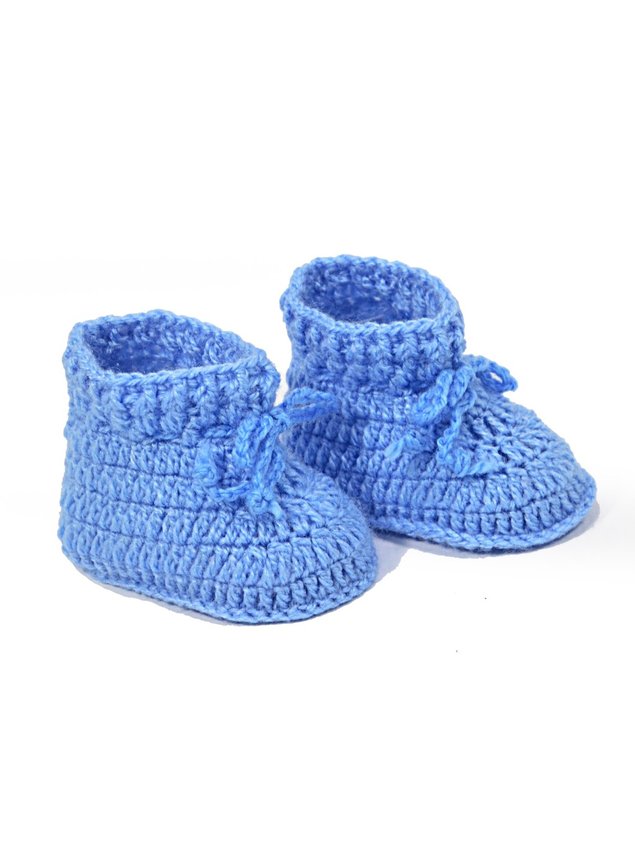 Bebe Enxoval Sapatinho De Bebe Em Croche Masculino Recém Nascido